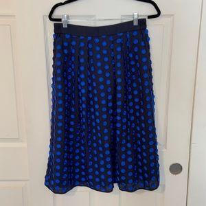 J Crew Blue Midi Skirt